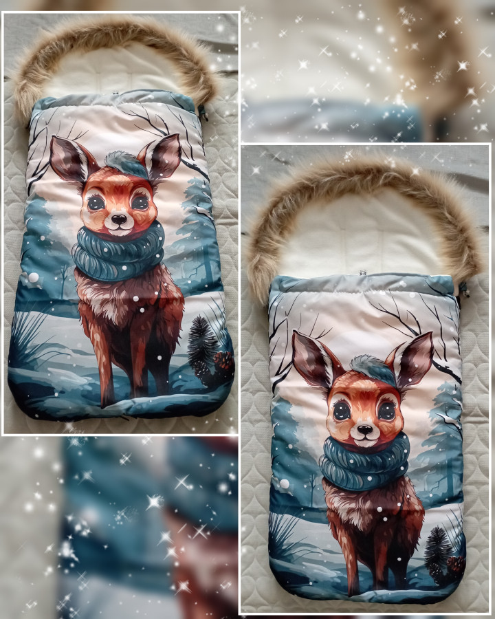 Srnka šála+ kožíšek