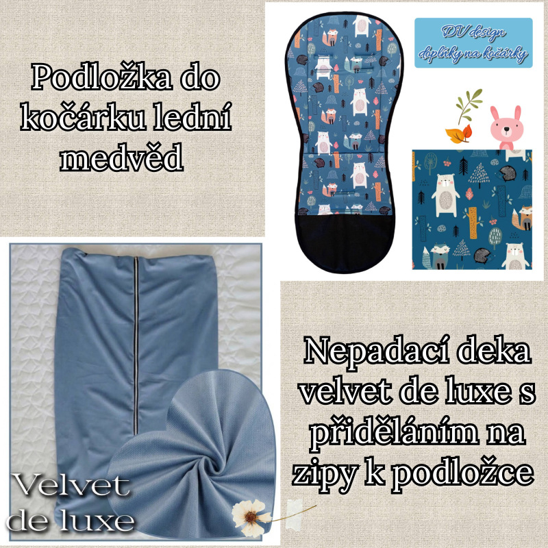 Lední medvěd jeans velvet