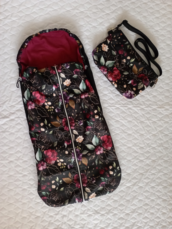 Sada jarní fusak 100 cm a organizér na kočárek