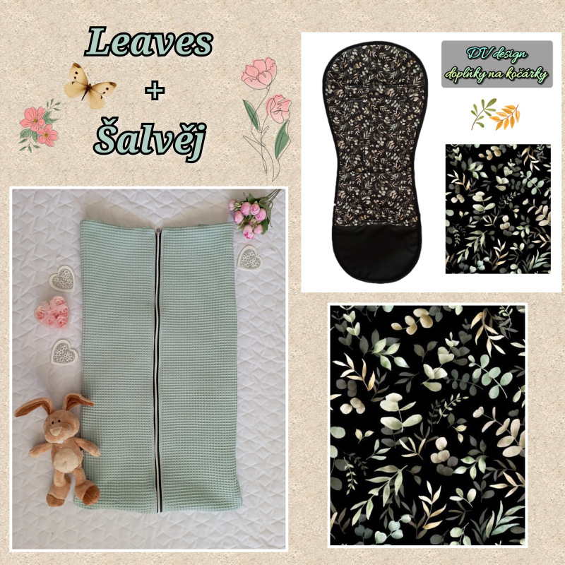 ♥️ Sada leaves šalvěj