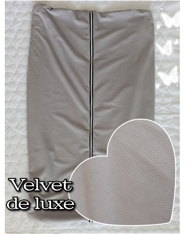 Sada podložky s připínací velvet dekou na zip 1