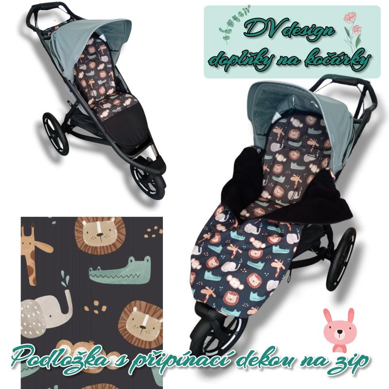 Nepadací deka Animal tropic black 3