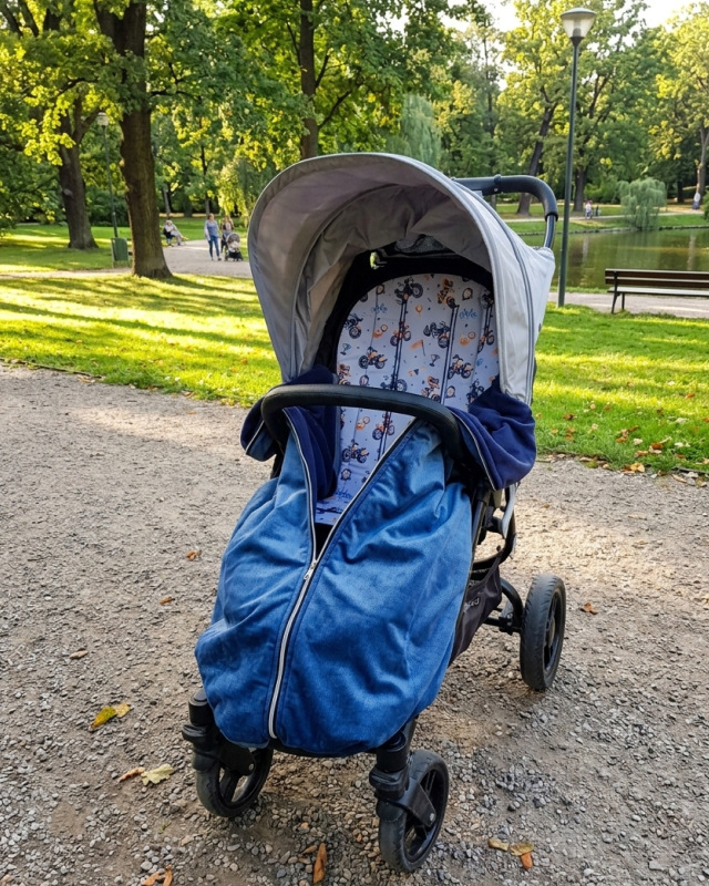 Sada moto/modrý velvet deka