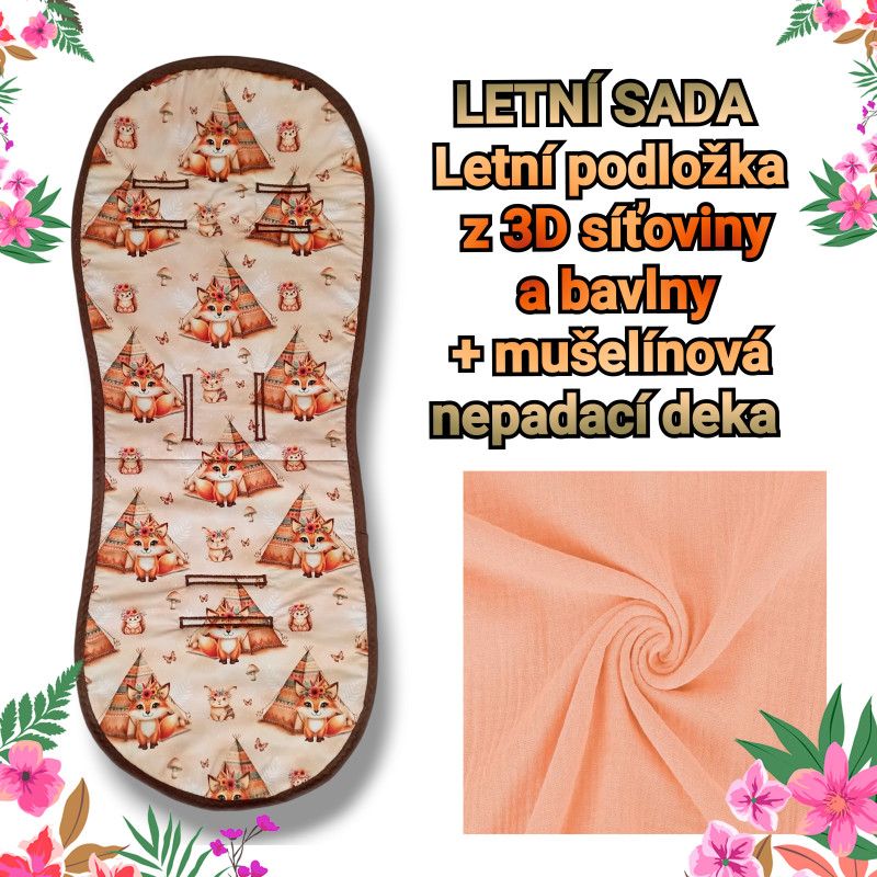 Sada s mušelínovou nepadací dekou
