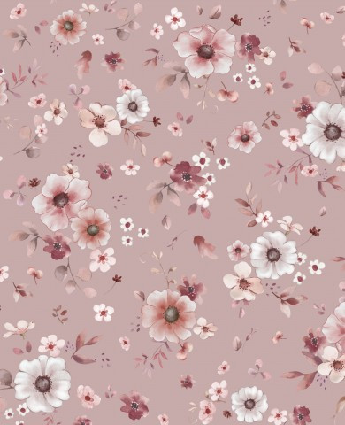 Flora rose kombinace s bavlnou