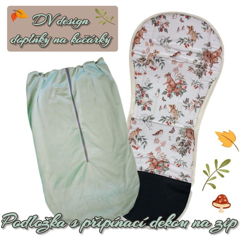 Podložka s nepadací dekou autumn mouse