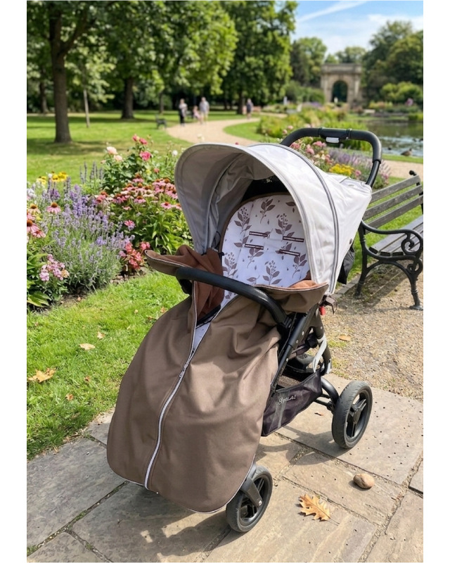 Sada lístky/ deka hnědo béžová