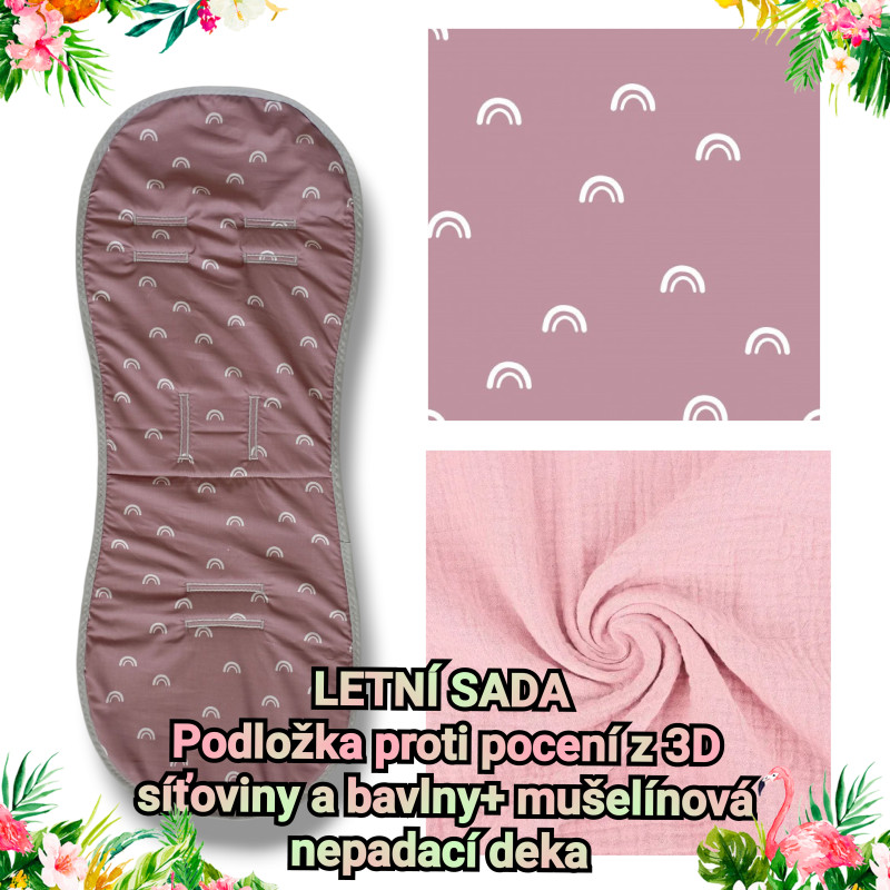 Sada s mušelínovou nepadací dekou