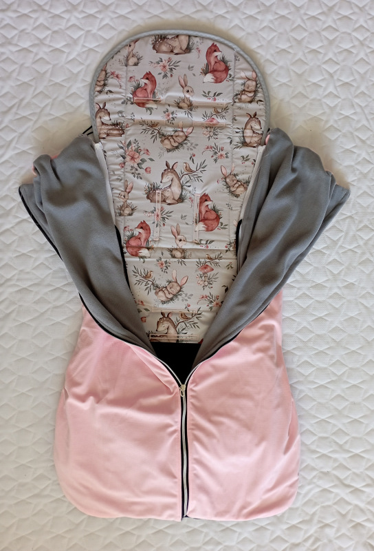 Sada beautiful/růžová velvet deka 2