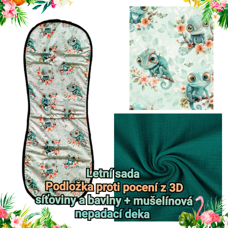 Sada s mušelínovou nepadací dekou